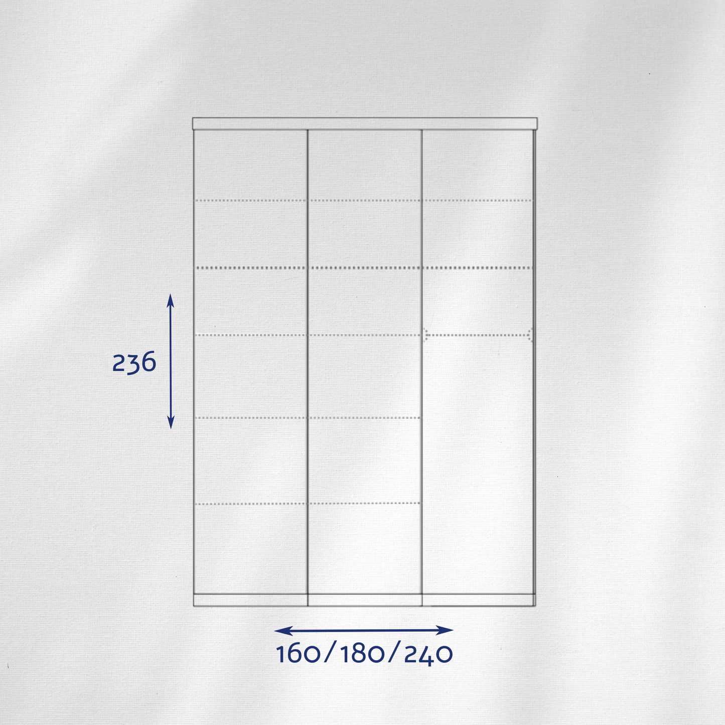 ארון הזזה 3 דלתות דגם מרקו