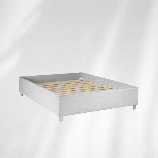 בסיס מיטה עם מסגרת ללא ארגז מצעים